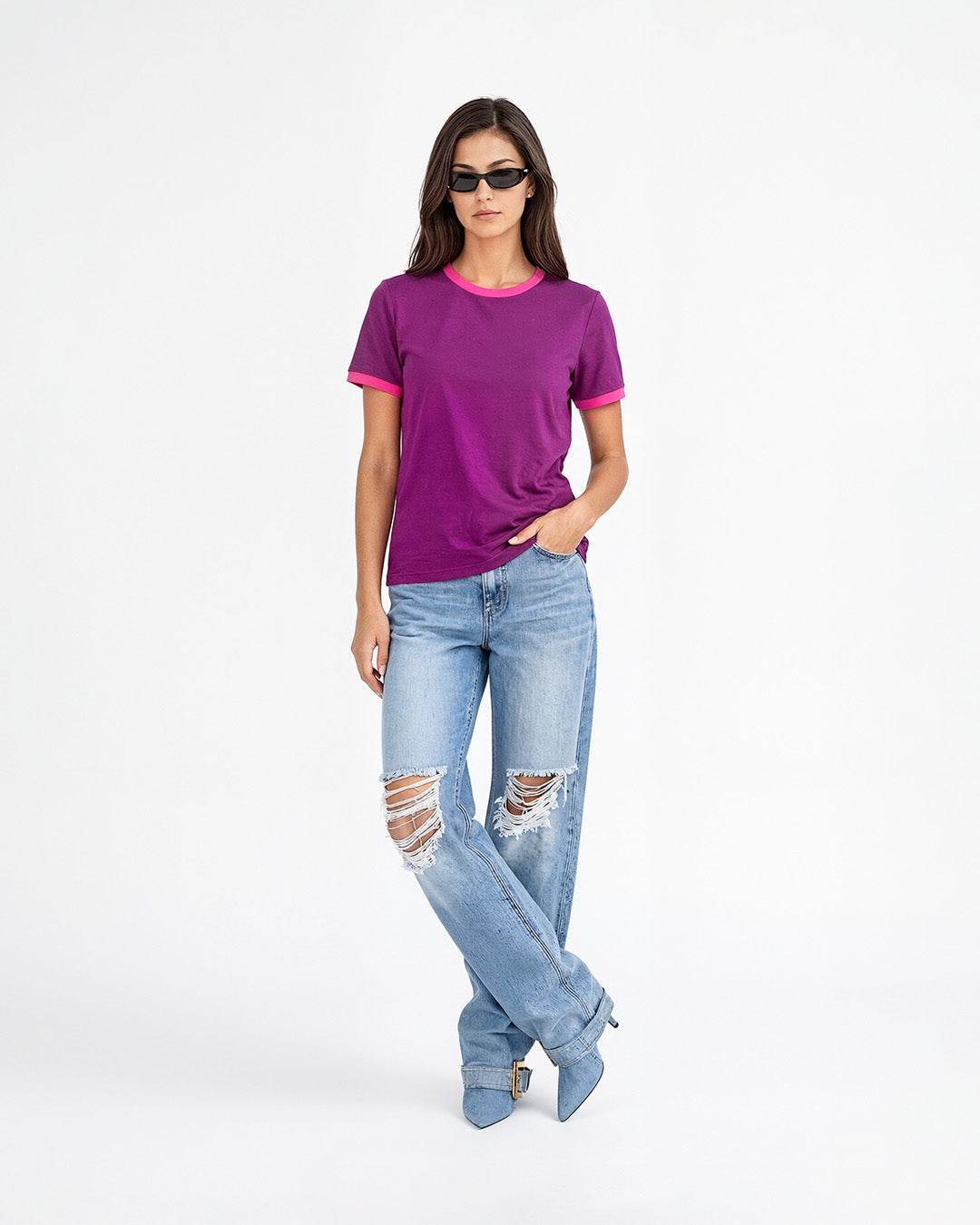 Tap Out Plain T-Shirt - Mulberry & HP