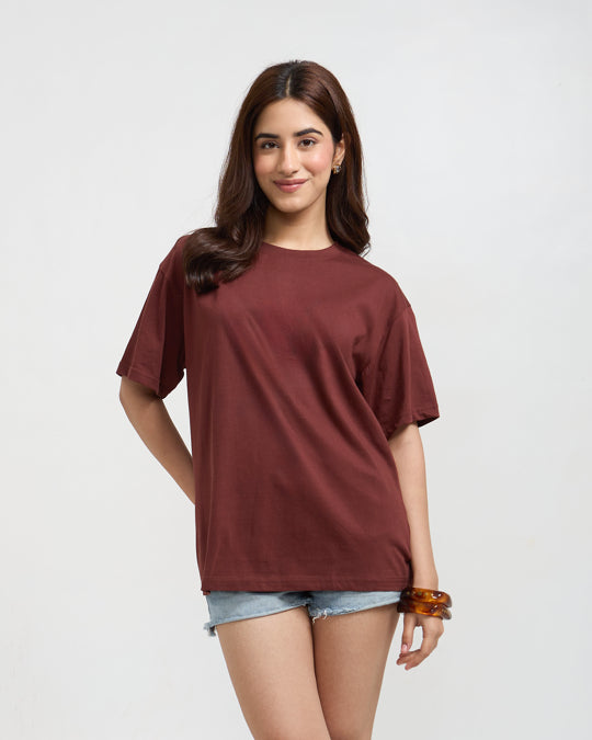 Cocoa Plain Oversized T-Shirt