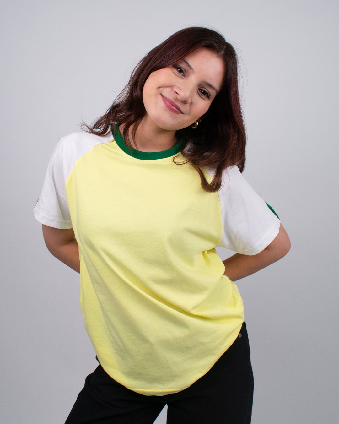Yellow Edgy Plain T-Shirt