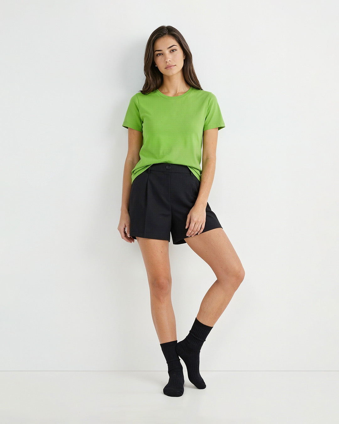 Kiwi Green Plain T-Shirt