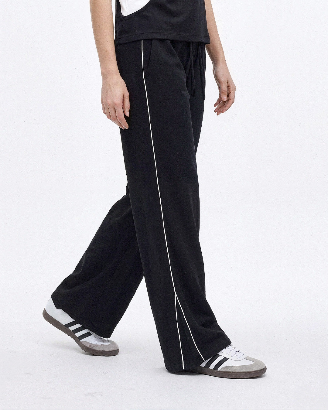 Black Varsity Pants