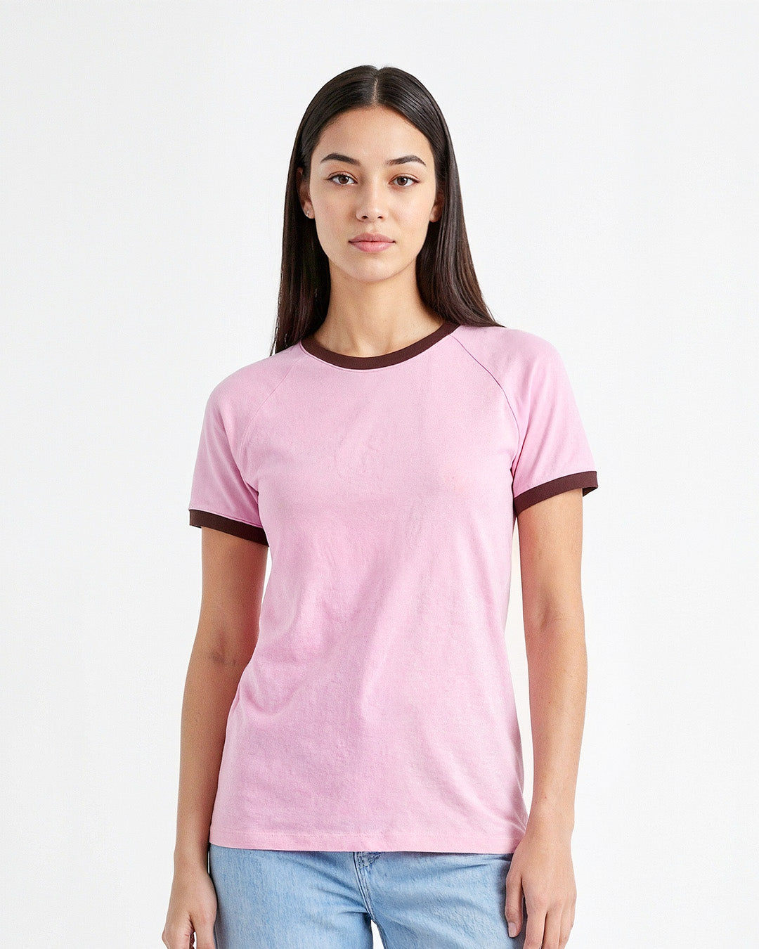 Tap Out T-Shirt - Pink & Brown
