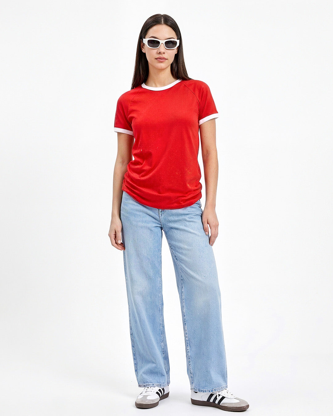 Tap Out T-Shirt - Red & White
