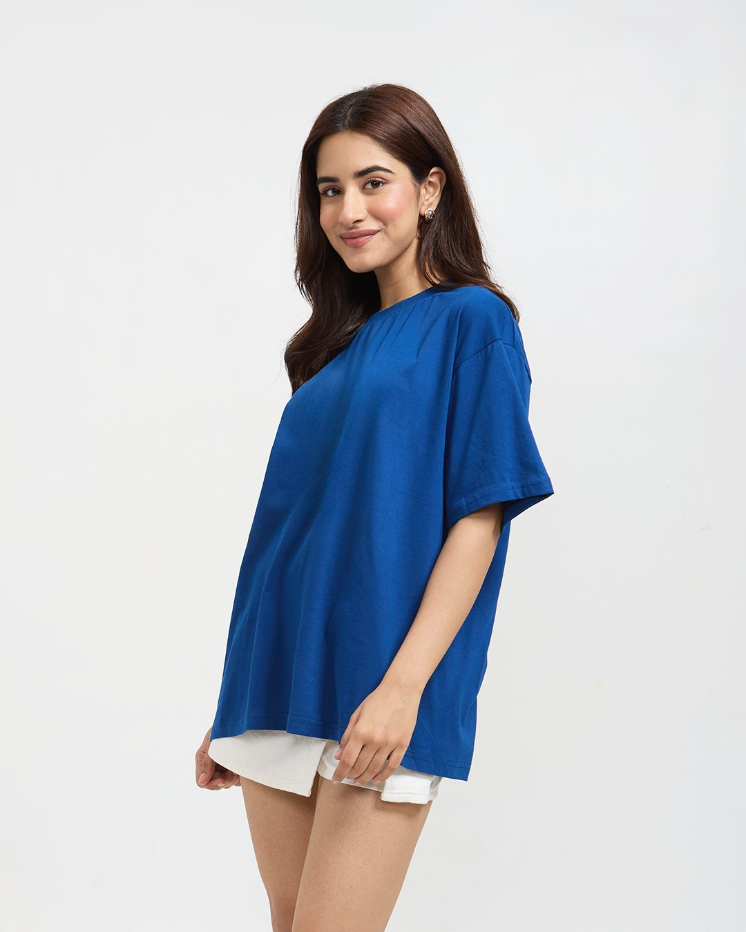RB Royal Blue Plain Oversized T-Shirt