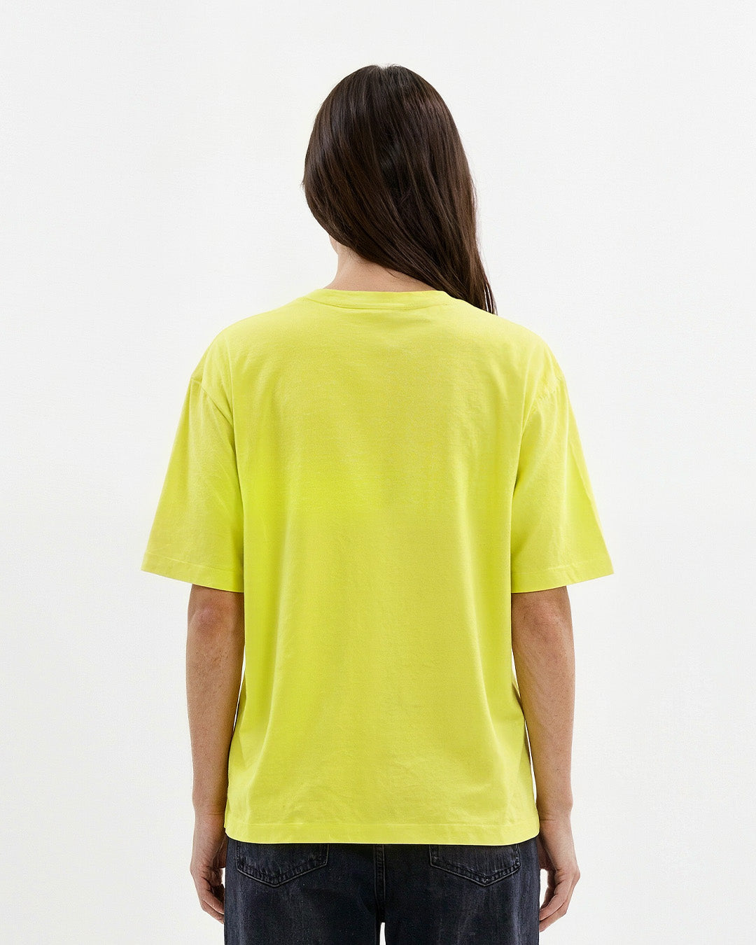Pale Yellow Plain Oversized T-Shirt