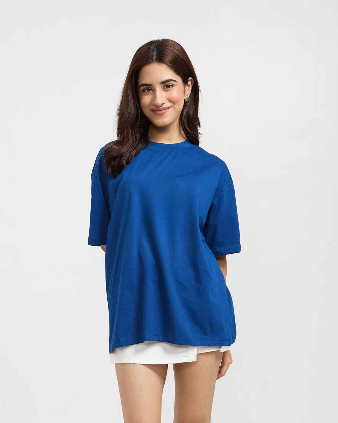 RB Royal Blue Plain Oversized T-Shirt