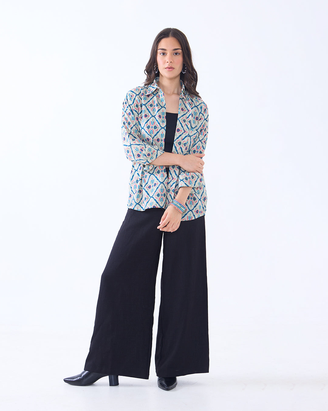 Abstract Oversized Shirt