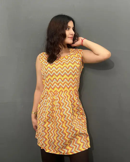 Sunset Shuffle Cotton Top