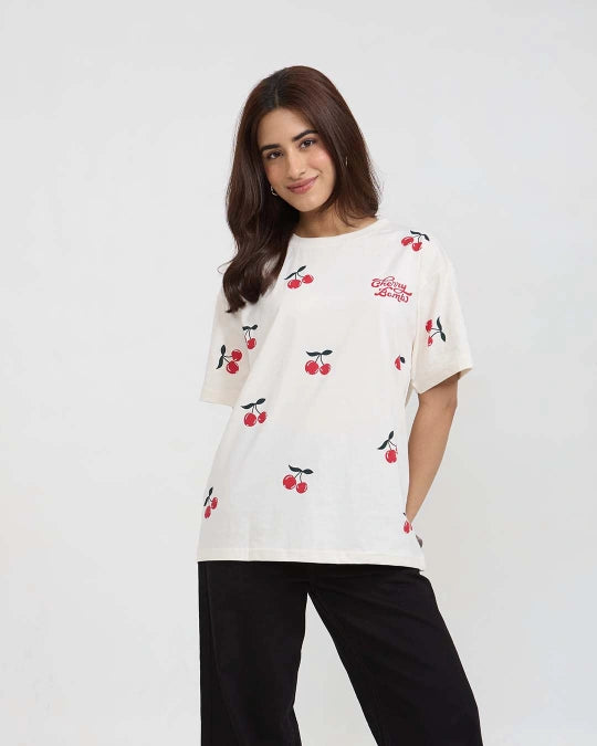 Cherry Bomb Oversized T-Shirt