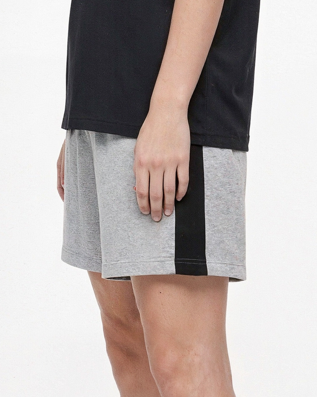 Grey Melange Sage Shorts