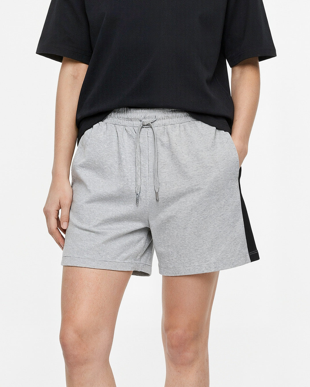 Grey Melange Sage Shorts