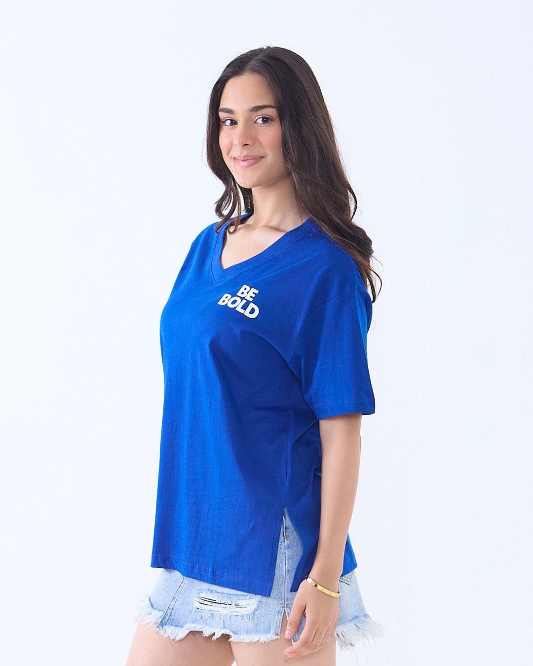 Be Bold V-Neck Oversize T-Shirt