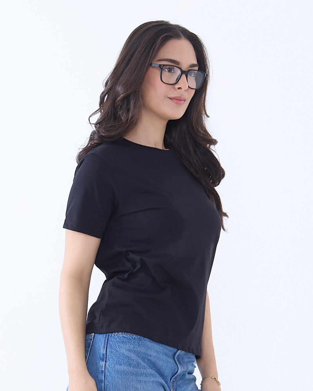 Black Plain T-Shirt