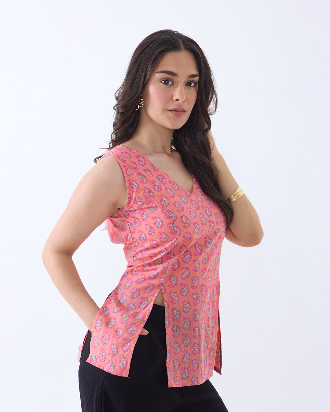 Pink Avni Corset Kurti