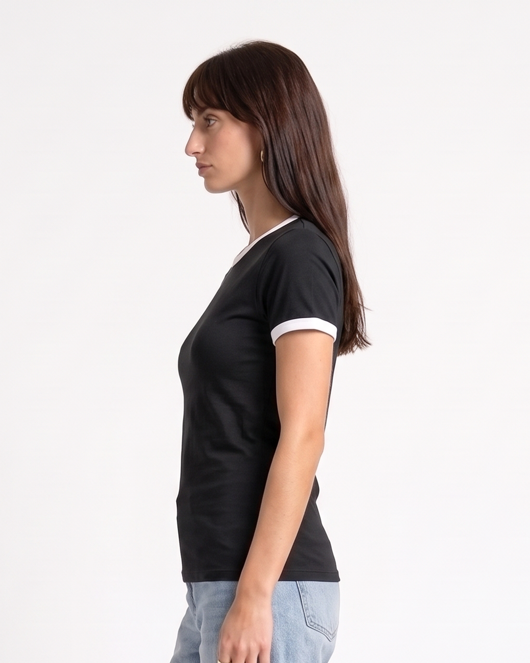 Tap Out Plain T-Shirt - Black & White