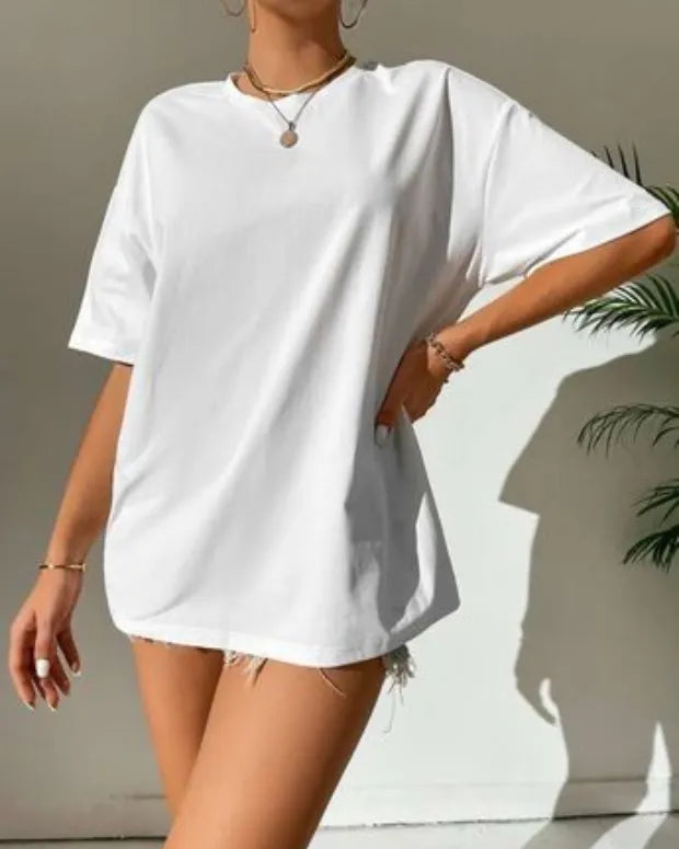 White Plain Oversized T-Shirt