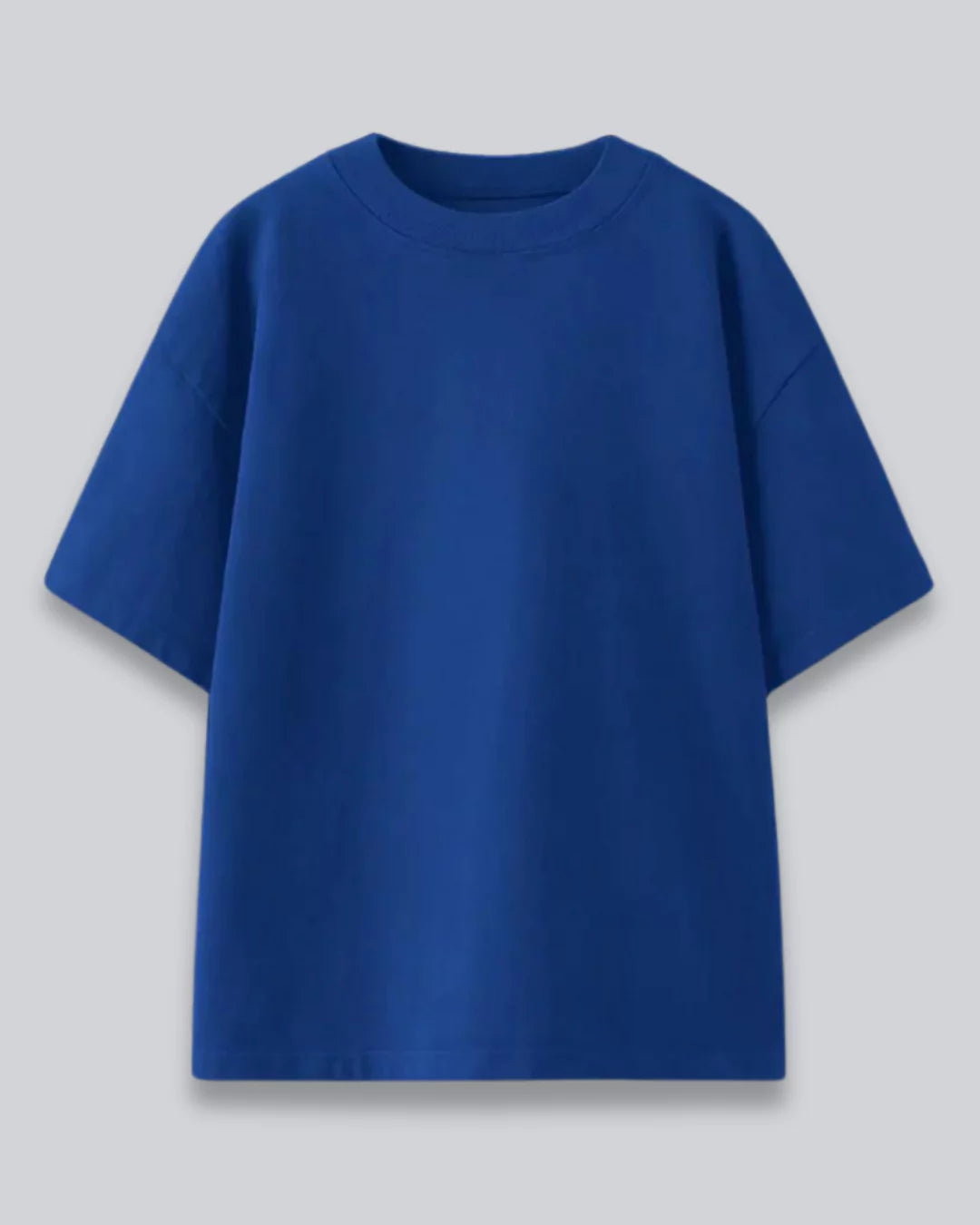 Arlo Royal Blue Oversized Plain T-shirt