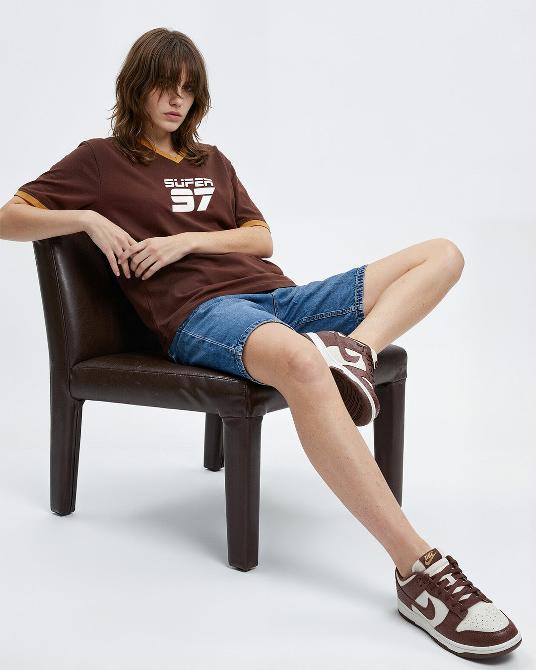 Super 97 Tap-Out V-Neck Oversize T-Shirt
