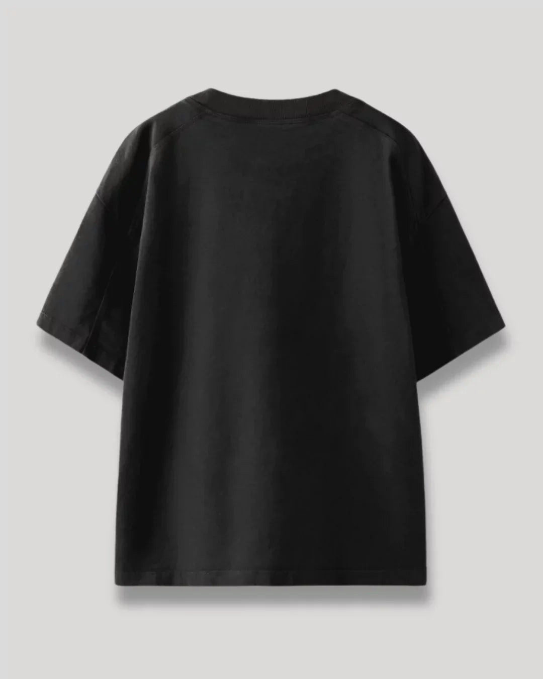 RB Black Plain Oversized T-Shirt