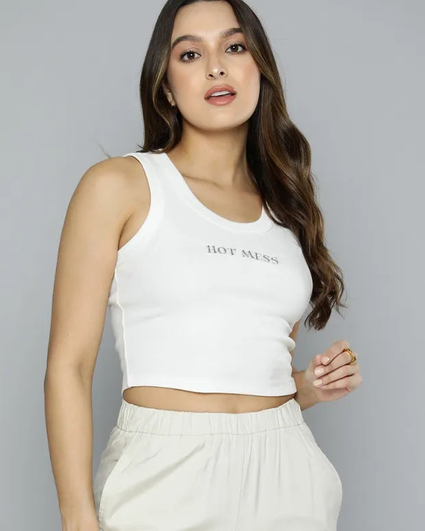 Hot Mess Cropped Tank Top