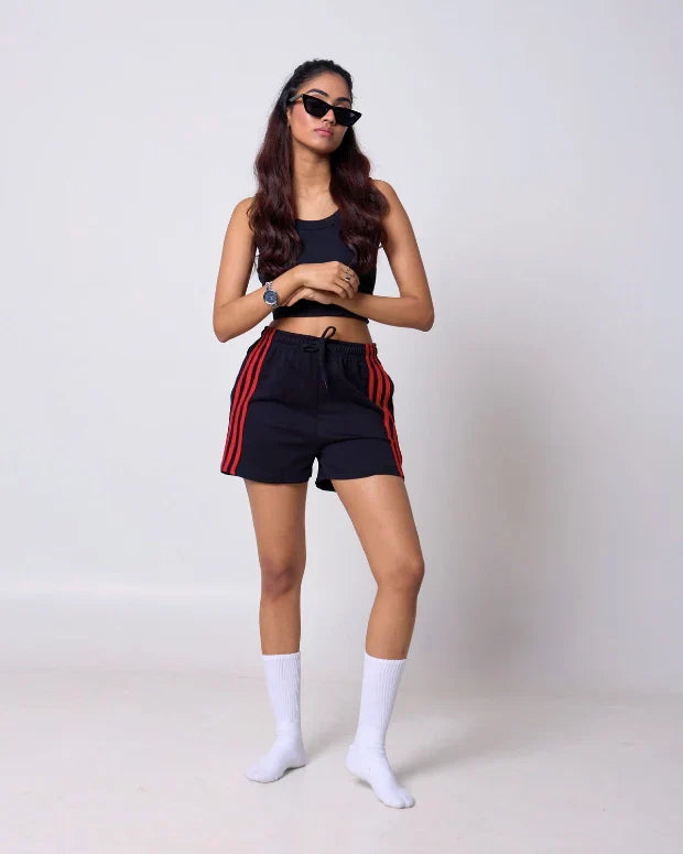 Black Gossip Shorts