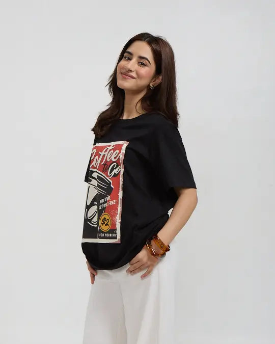 Vintage Coffee Oversized T-Shirt