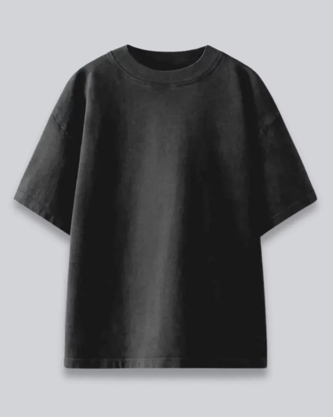 Arlo Black Oversized Plain T-shirt