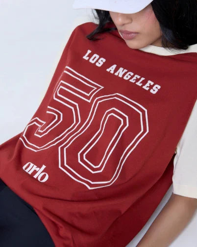 Los Angeles Raglan Oversized T-Shirt