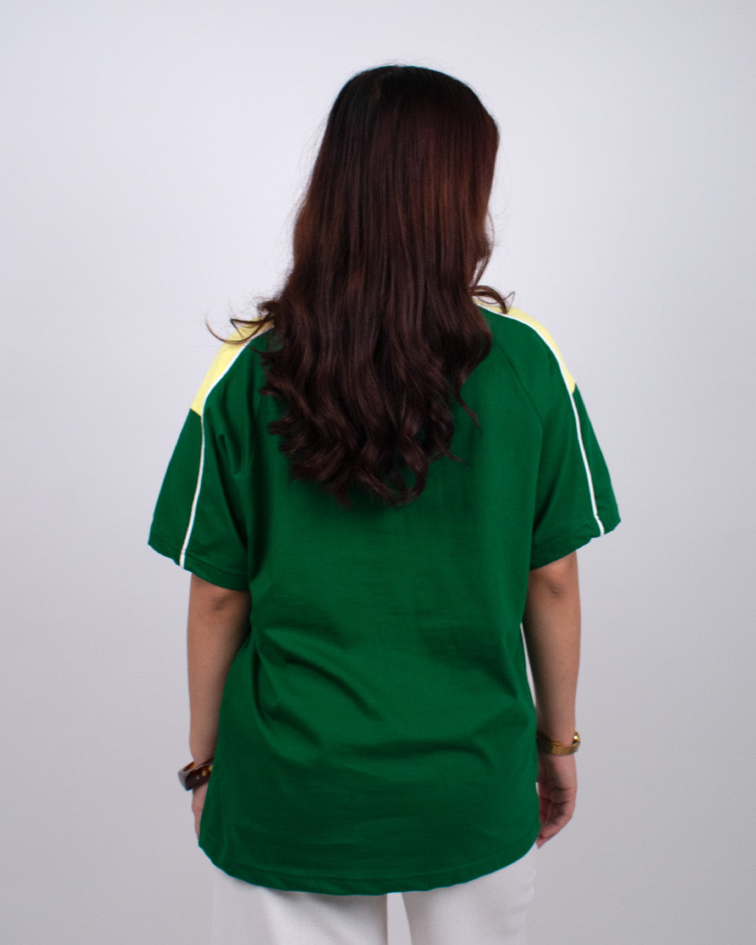 Green Downtown Plain Oversize T-Shirt