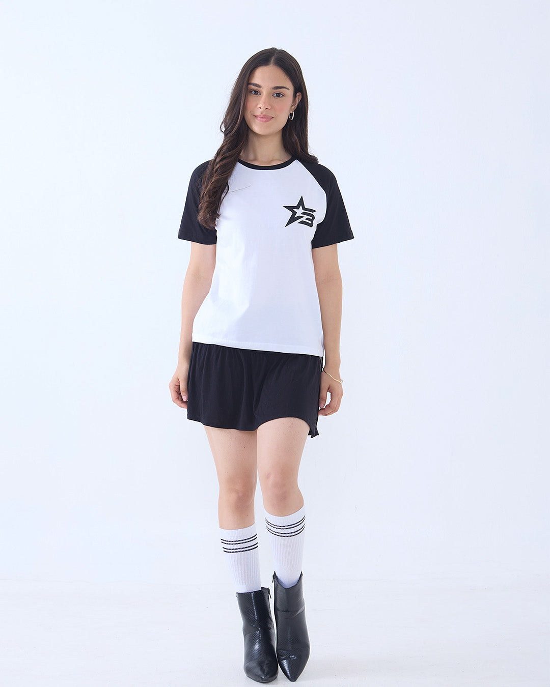 Cosmic White Raglan T-Shirt