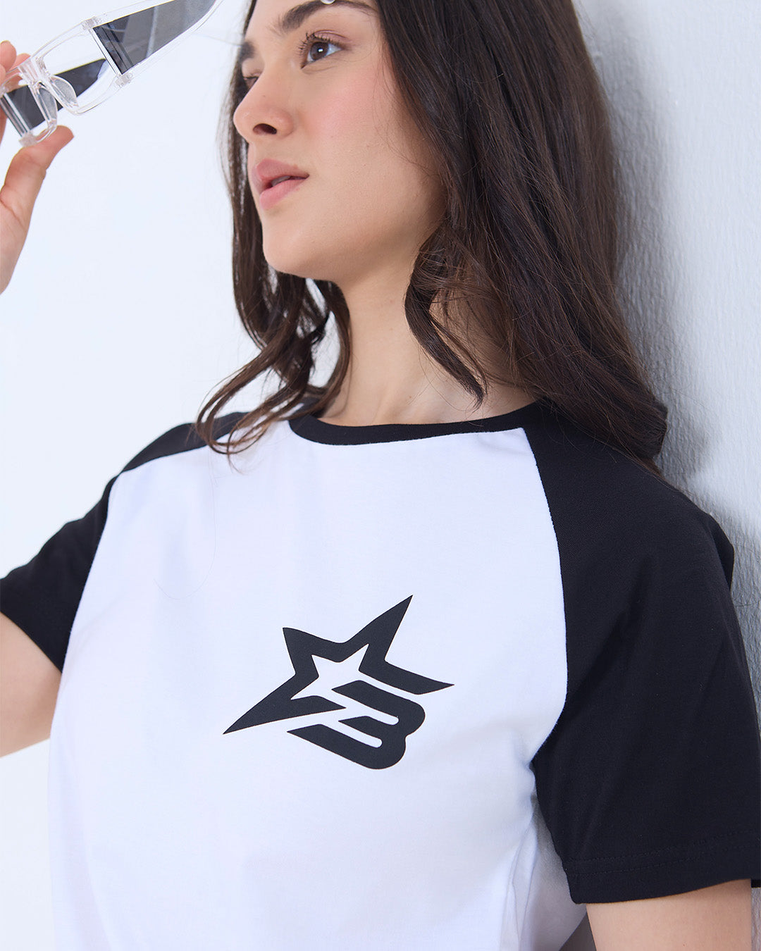 Cosmic White Raglan T-Shirt