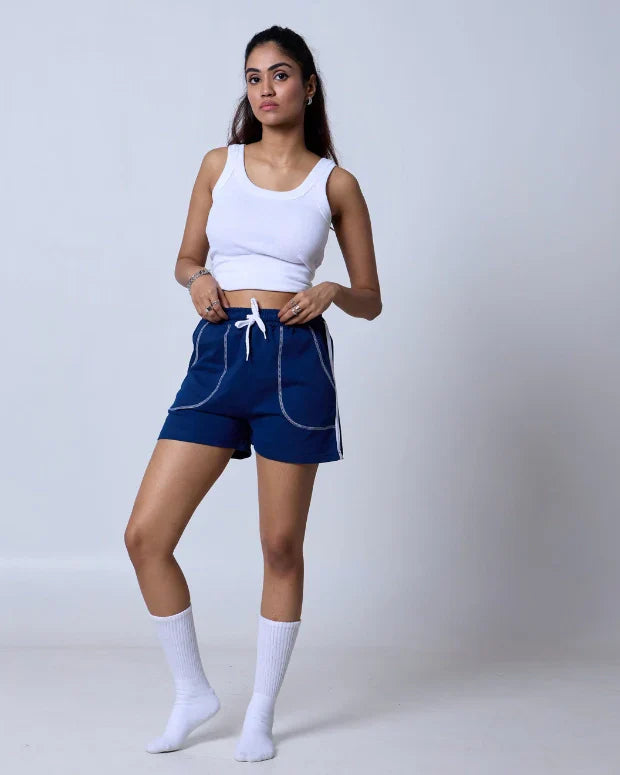 Blue Iconic Shorts