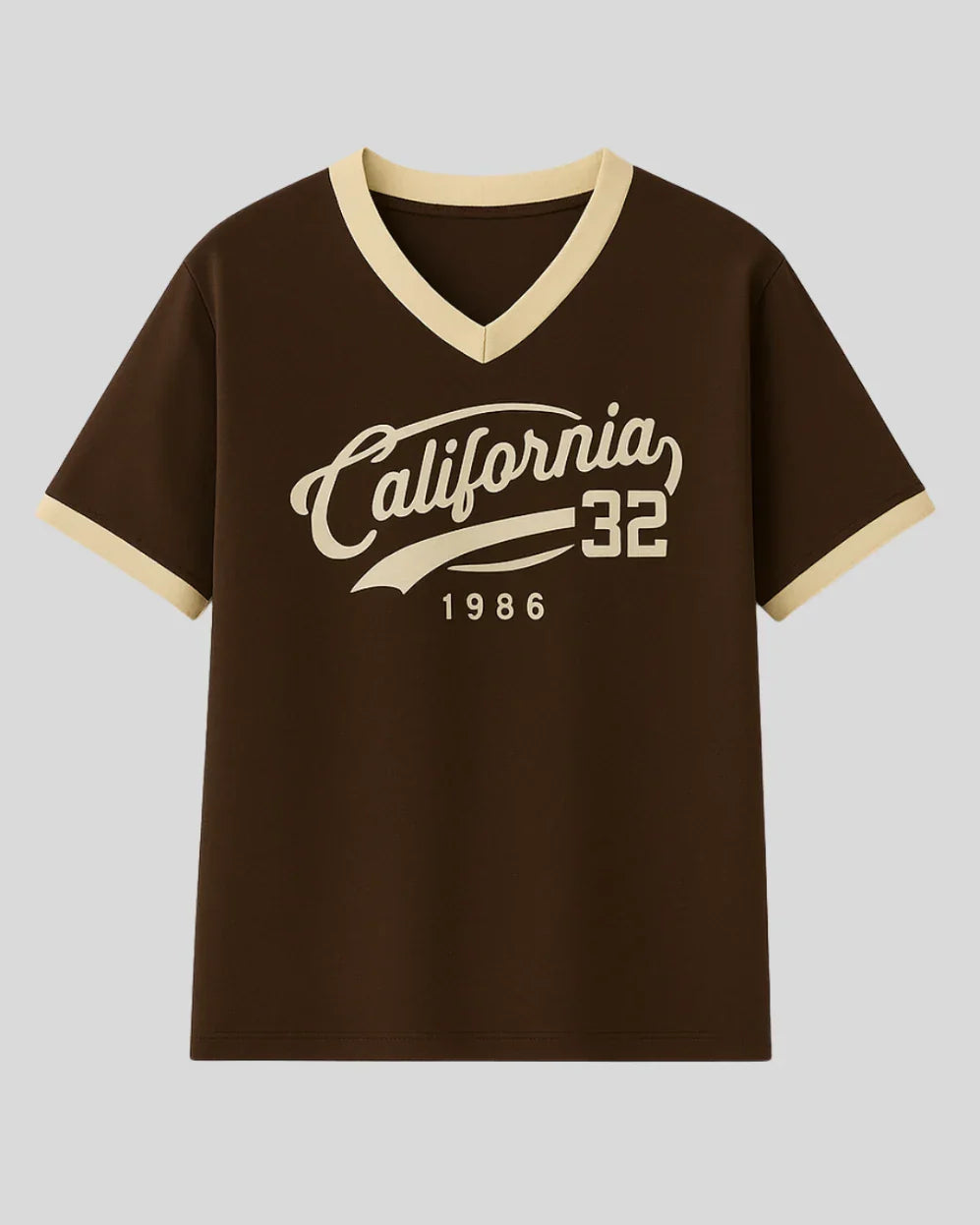California Tap-Out V-Neck Oversize T-Shirt