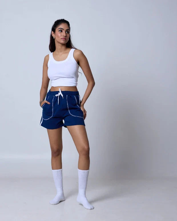 Blue Iconic Shorts