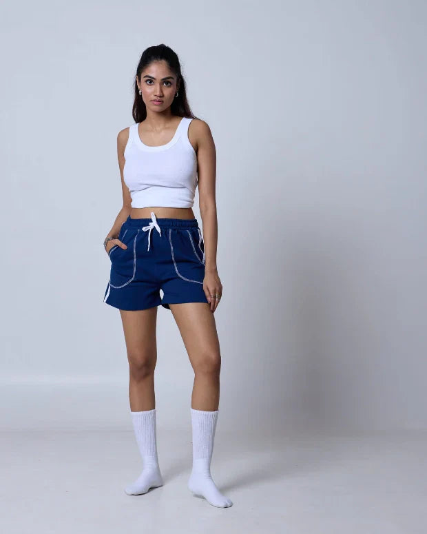 Blue Iconic Shorts