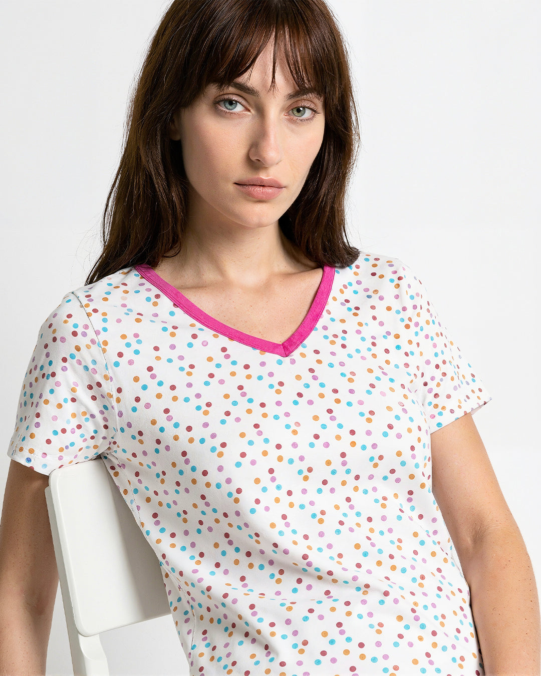 Berry Pop Cotton Shorts Set