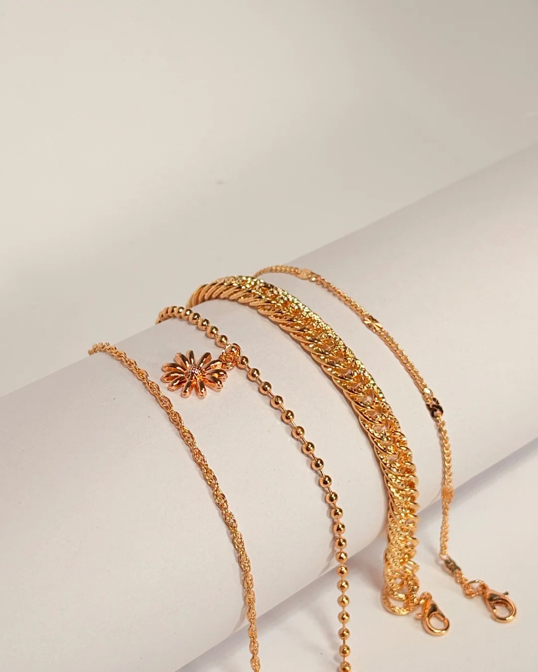 Sunflower 4 Stack Bracelet