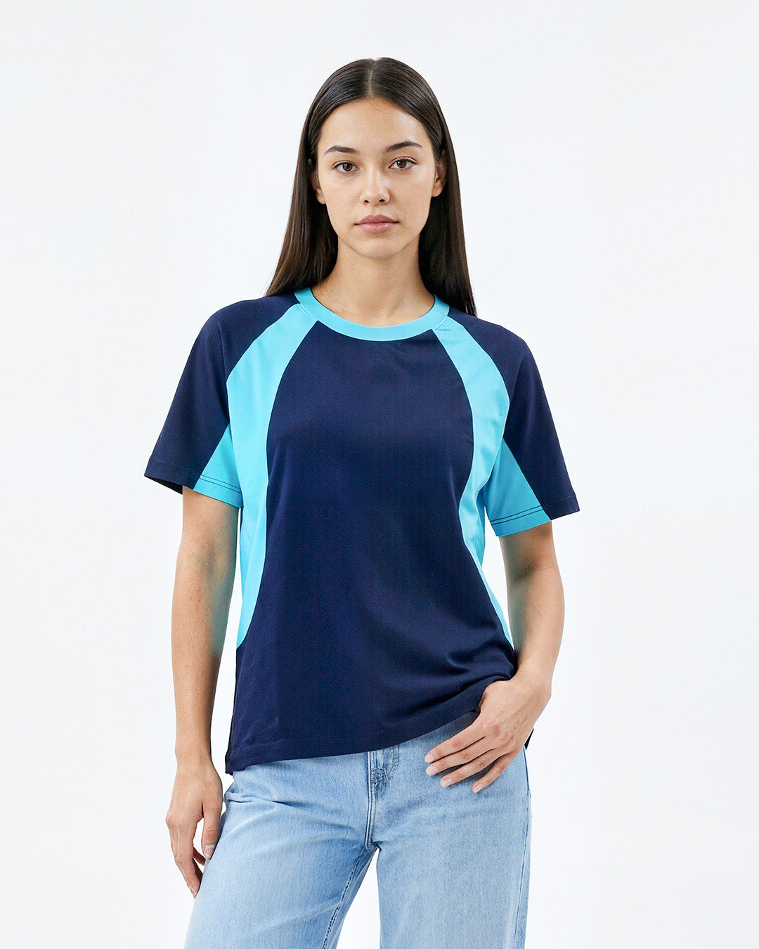 Navy Blue All-Star Plain Oversize T-Shirt