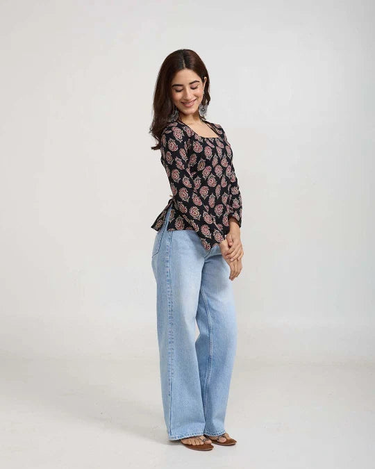 Black Noor Short Kurti