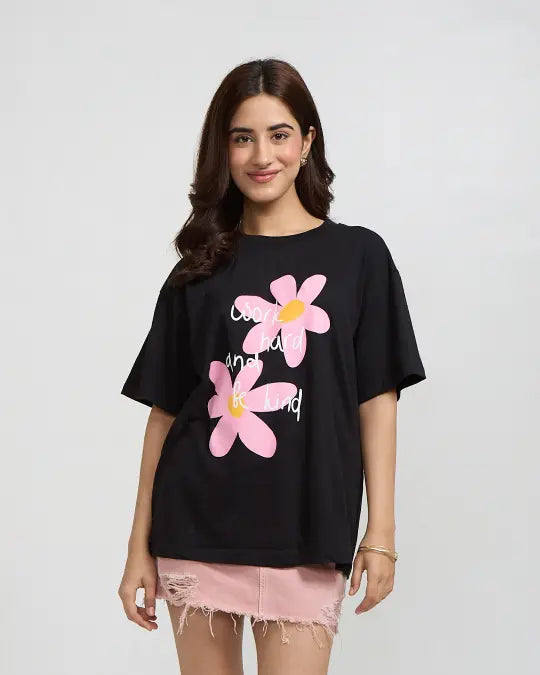 Work Hard And Be Kind Oversized T-Shirt