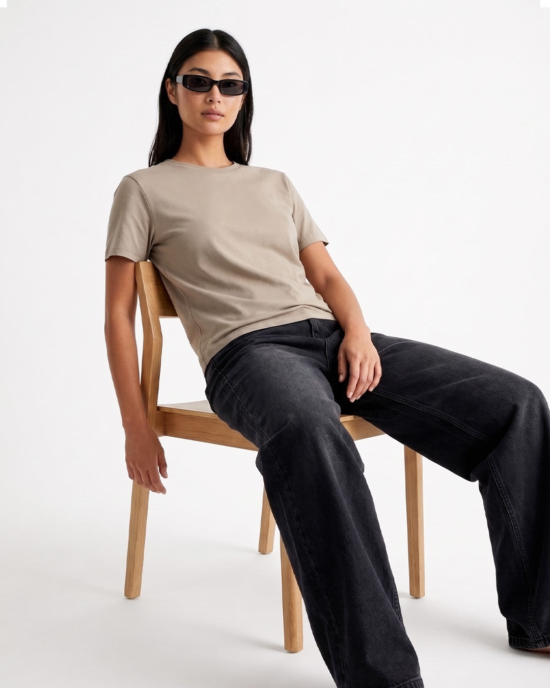Camel Plain T-Shirt