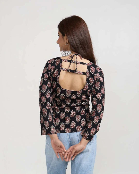 Black Noor Short Kurti