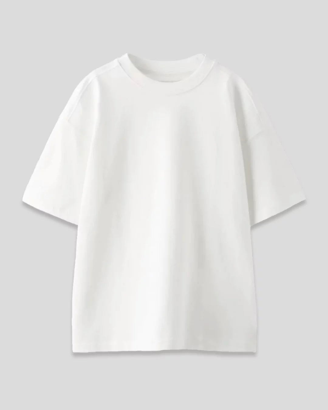RB White Plain Oversized T-Shirt