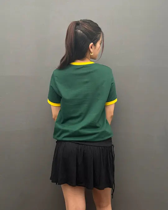 Tap Out T-Shirt - Jade & Yellow