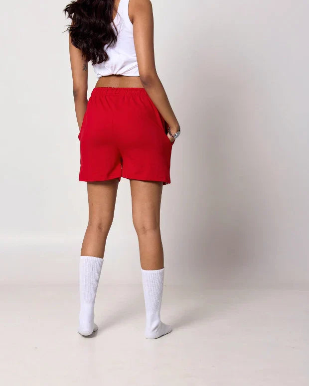 Red Gossip Shorts