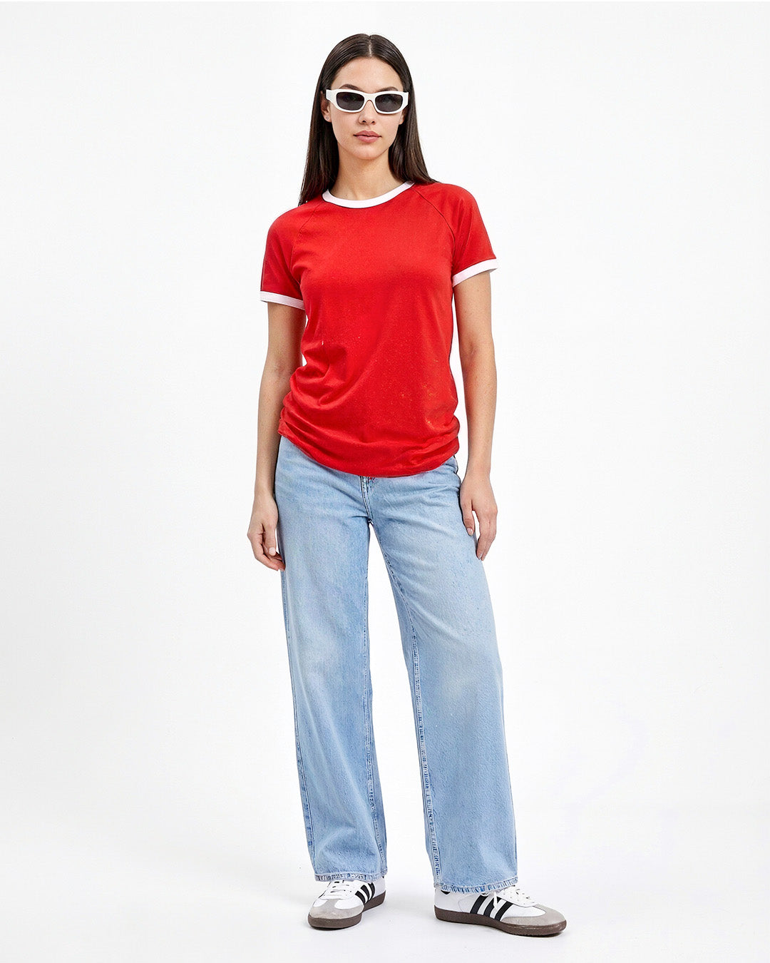 Tap Out T-Shirt - Red & White