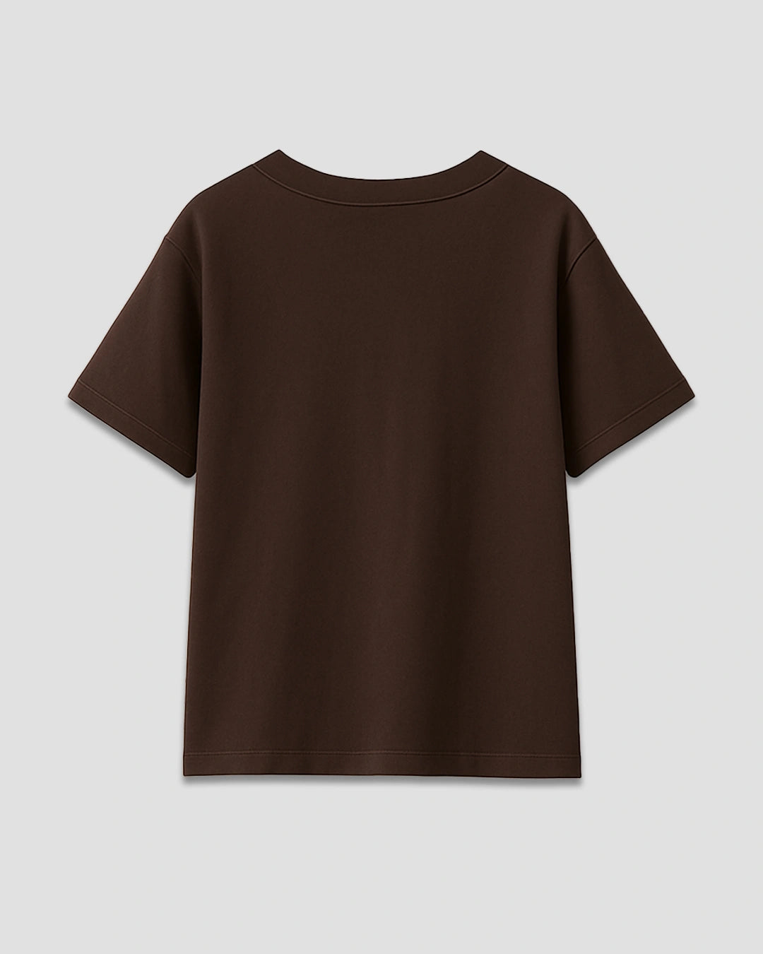 Cocoa Plain V-Neck Oversize T-Shirt