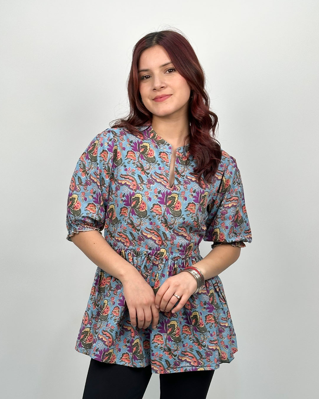 Blue Haze Cotton Top