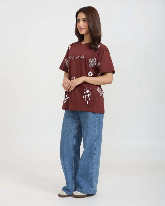 Let It Be Oversized T-Shirt