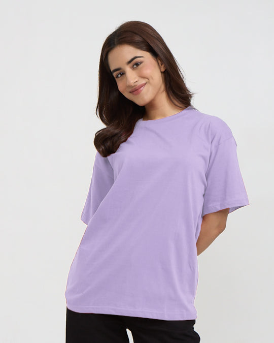 RB Lav Plain Oversized T-Shirt